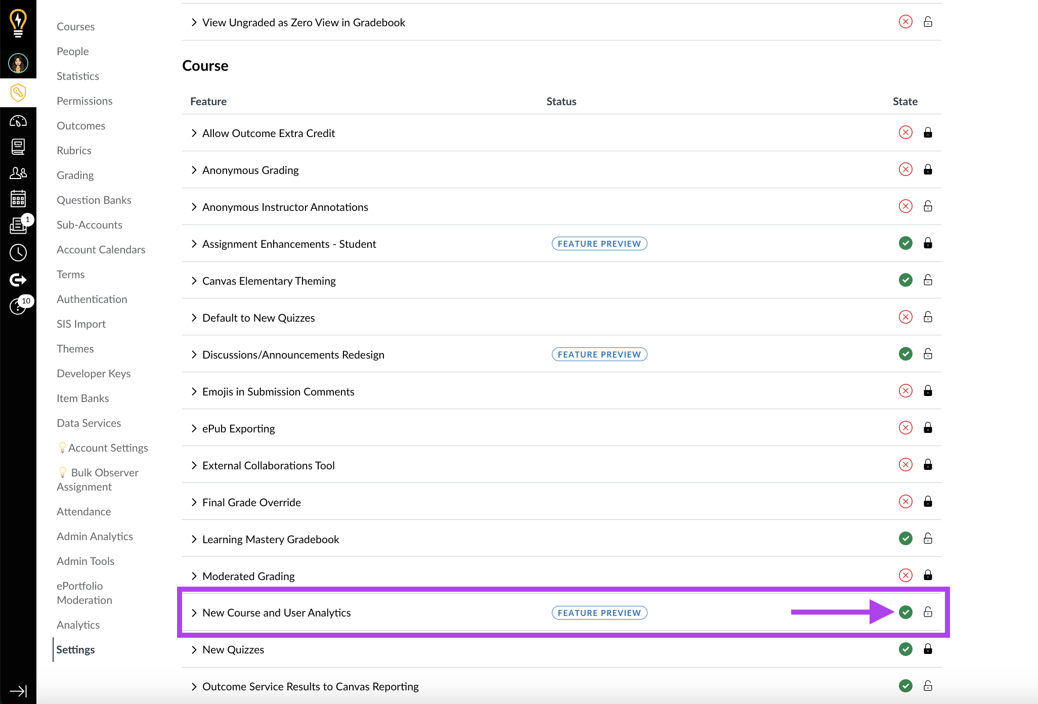 enable course analytics from admin.png